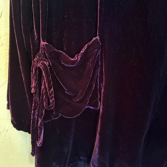 Kleen dark purple velvet top - Picture 3 of 8